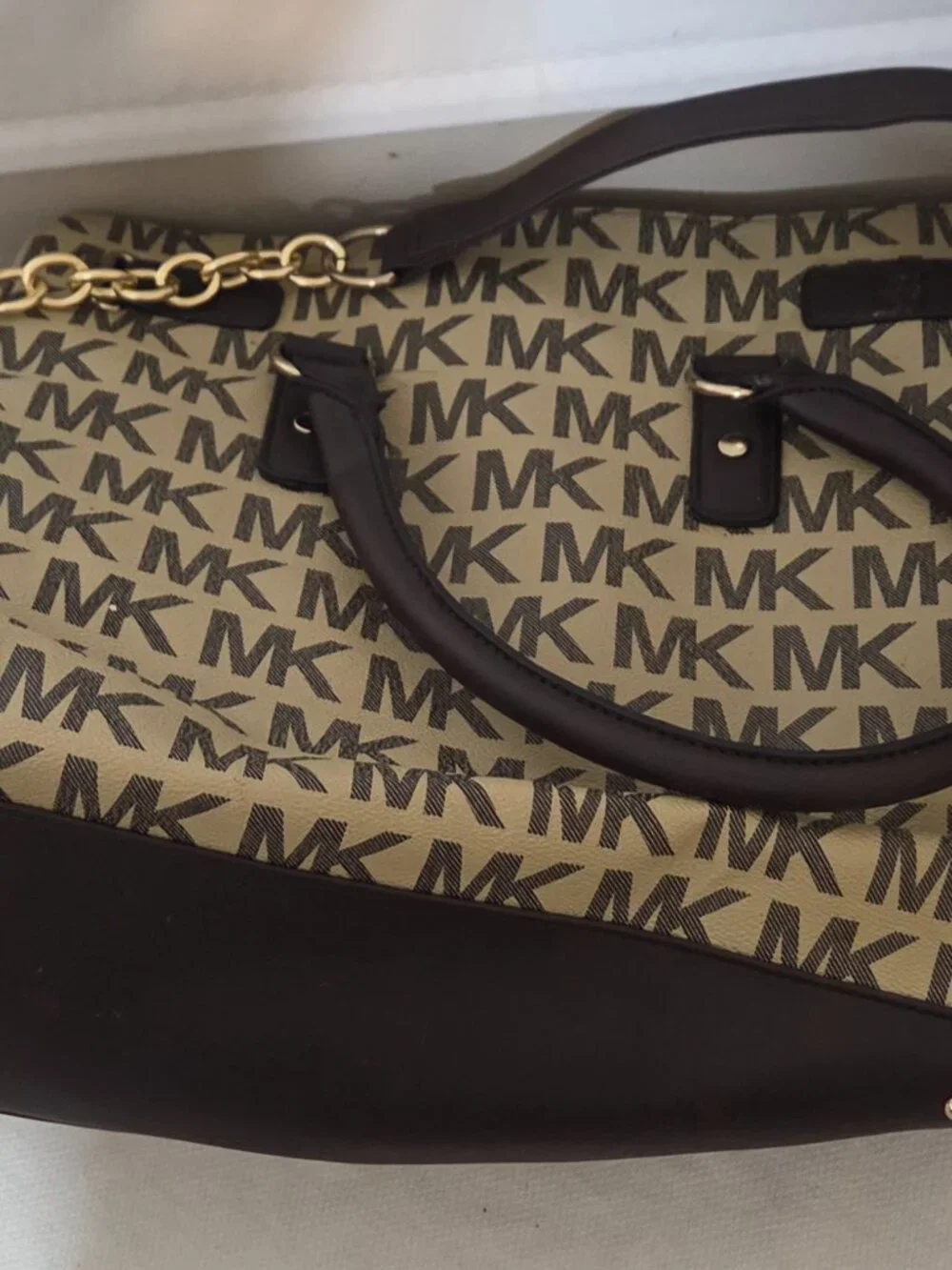 Michael Kors Hamilton Legacy Large Logo Satchel Bag MK Tote